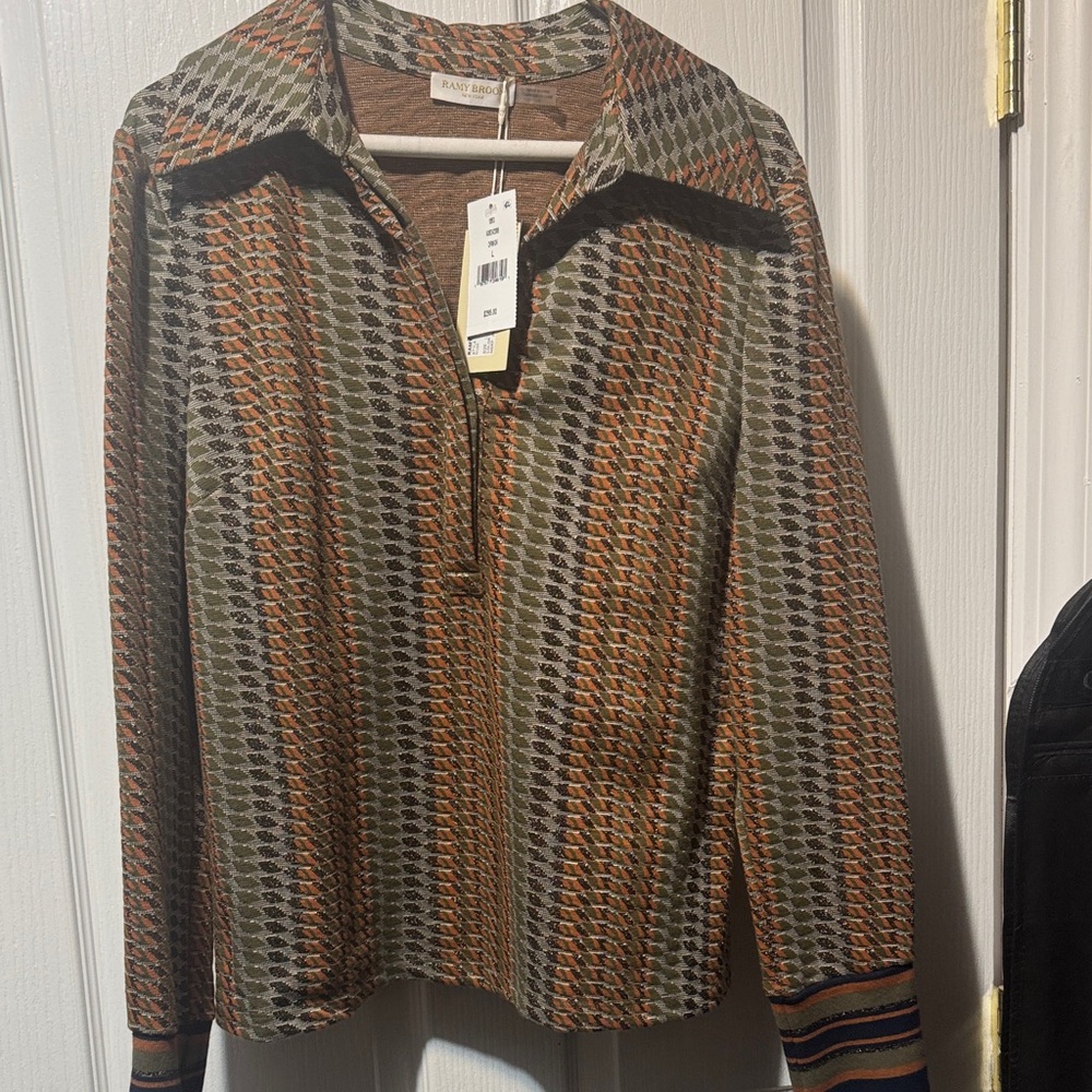 Ramy Brook Multicolor Patterned Top